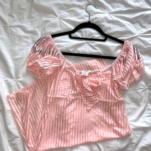 Tularosa Lara Mini in Blush Stripe Swim Coverup - Picture 5 of 9